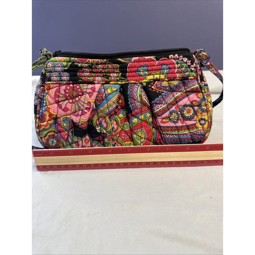 Vera Bradley Symphony in Hue Quilted Shoulder Bag Paisley Multi-Color Retired